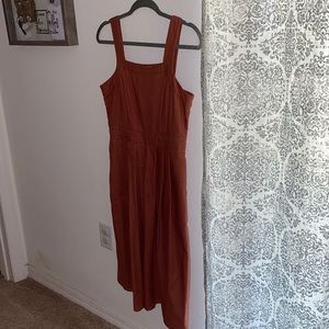 Overall midi dress